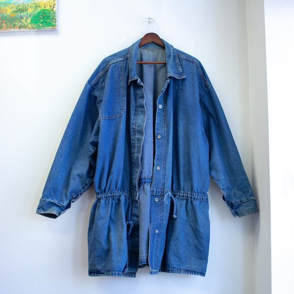 Vintage Denim Parka Jacket Size 2X - Picture 1 of 7